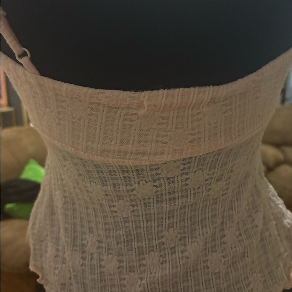 Pink Ruched Crop Top - Picture 2 of 2